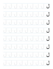 Obraz premium Arabic letters tracing worksheet for kids