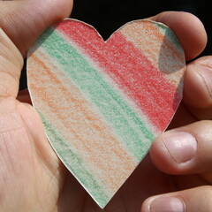 Cuore colorato da regale il giorno di San Valentino - amore