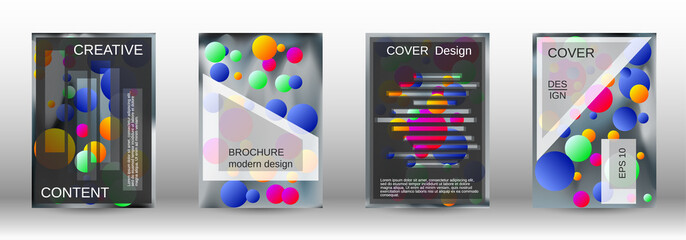 Future futuristic template with abstract balls for design.