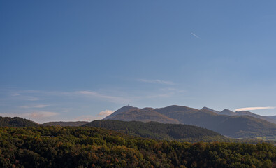 Autumnal landscape of Molise seen from Isernia