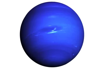 Foto op Canvas Planet Neptune isolated on white background. Elements of this image were furnished by NASA © Artsiom P