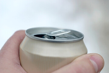 beer can in your hand