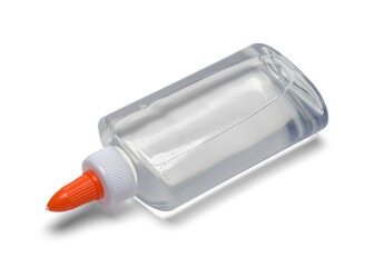 Tipped Clear Bottle of Glue