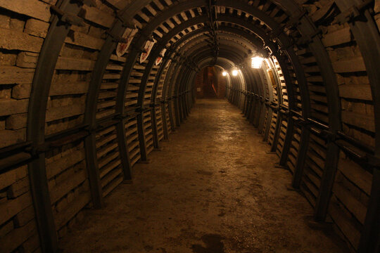 Underground Tunnel, Mine tunnel, Sandomierz, Poland