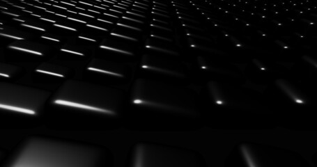 Obraz premium Render with dark slabs in isometry