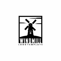 Wind Mill Farm Field logo design inspiration