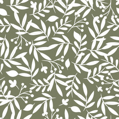 Floral seamless pattern in vintage bohemian style