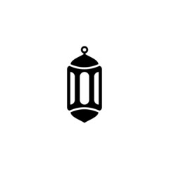 Islamic lantern simple flat icon vector illustration. Lantern icon vector