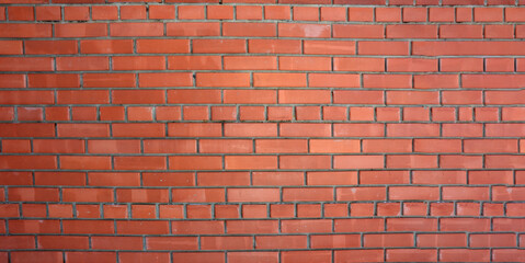 Obraz premium Brick wall with red brick, red brick background.