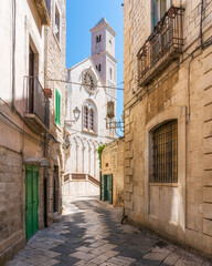 Scenic sight in the beautiful town of Giovinazzo, Apulia, southern Italy.