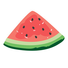 watermelon Slice Vector Set. Watermelon Illustration Fruit Vector Design watermelon slice dense illustration in flat design isolated on white