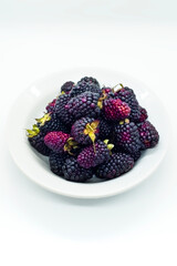 raspberry and blackberry tart