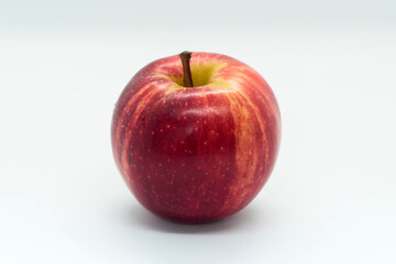 red apple on white background