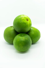 lime on a white background