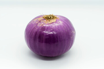 red onion on a white background