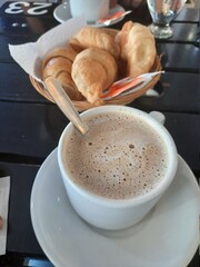 coffee and croissant