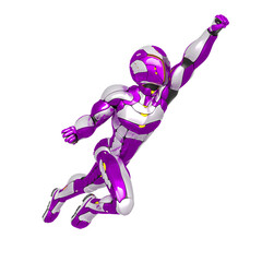 future astronaut is flying up very faste