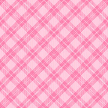 Diagonal tartan Valentines day plaid
