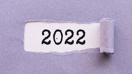 2022 number written on white background under the violet color