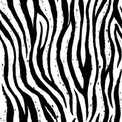 Zebra seamless pattern vector