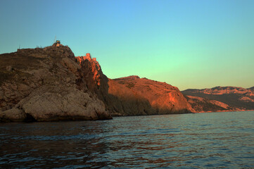 Fototapeta na wymiar Crimea. The sea at Balaklava