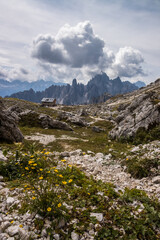 Fototapeta premium Mountain trail Tre Cime di Lavaredo in Dolomites in Italy