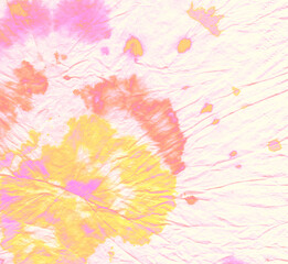 Obraz na płótnie Canvas Coral Tie Dye Wash. Tiedye Color Soft Designs.