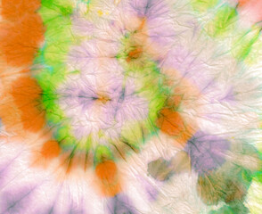 Green Psychedelic Kaleidoscope. Tye Hippie