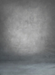 Grey Background Studio Portrait Backdrops Photo 4K - obrazy, fototapety, plakaty