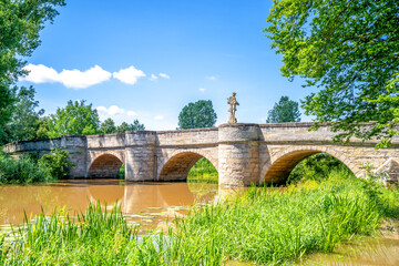 Altmühlbrücke,  Ornbau, Triesdorf, Bayern, Deutschland 