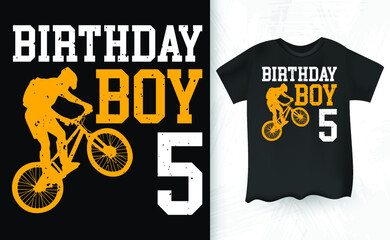 Birthday Boy  Cycling T-shirt Design