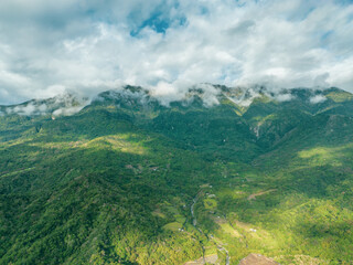 Obraz premium Taiwan - Amazing landscape next to Chenggong city from drone view