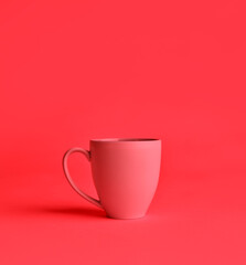 colored cup, tone on tone