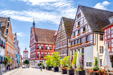Fototapeta na wymiar Altstadt, Oettingen, Bayern, Deutschland 
