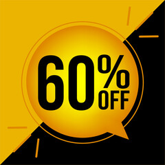 60% off vector art in gold color