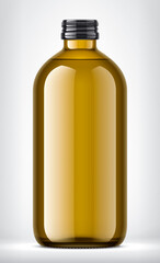 Color Glass Bottle on background. 