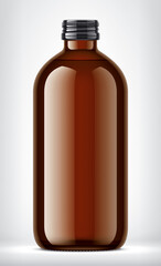 Color Glass Bottle on background. 
