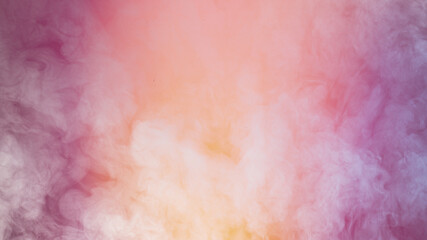 Atmospheric smoke, abstract color background, close-up.