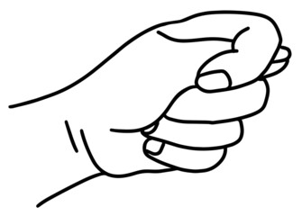 show fig hand simple sketch black line on white background vector illustration 