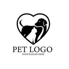 cat and dog logo for company