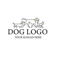 illustration of a dog and baby 