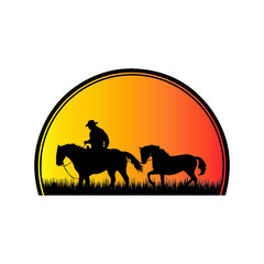 horse riding on a horse