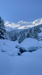 Obraz premium mountains give us peace and contribute to our health