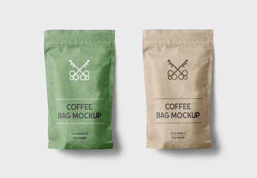Paper Coffee Bag Mockups