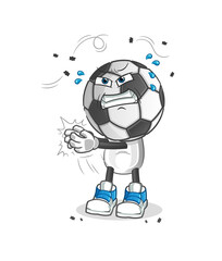 football head cartoon swat fly character. cartoon vector