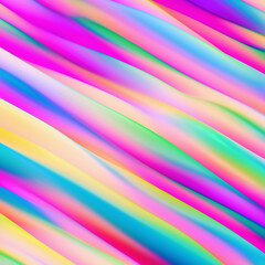 Colorful Abstract 3D Waves