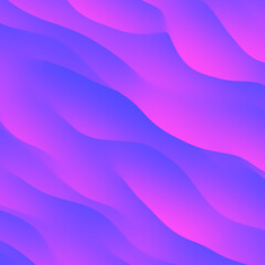 Diagonal Blue and Pink Gradient 3D Waves