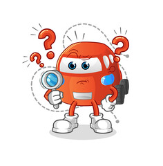 car searching illustration. character vector