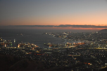 city skyline in night