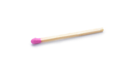 New matchstick on white background